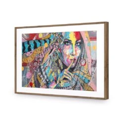 African Secret Acrylic Print Art -WALL ART DESGIN SALE african secret acrylic glass art with border natural frame 45x30cm 902399