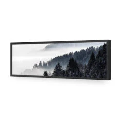 Alpine Conifer Mist (Long) 16 Alpine Conifer Mist (Long) -WALL ART DESGIN SALE alpine conifer mist long acrylic glass no border black frame 90x30cm 712927