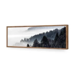 Alpine Conifer Mist (Long) 19 Alpine Conifer Mist (Long) -WALL ART DESGIN SALE alpine conifer mist long acrylic glass no border natural frame 90x30cm 943375