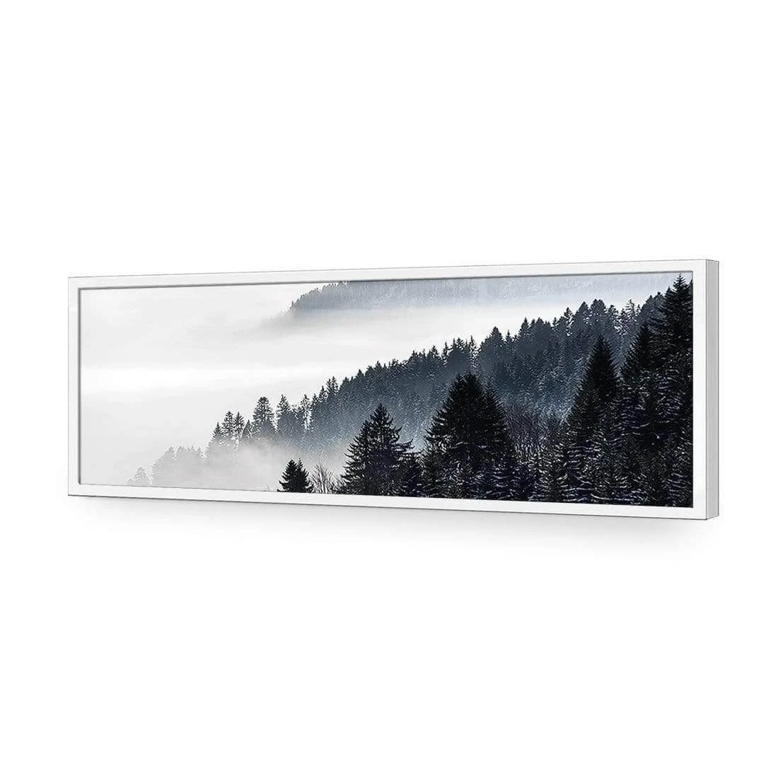 Alpine Conifer Mist (Long) Alpine Conifer Mist (Long) -WALL ART DESGIN SALE alpine conifer mist long acrylic glass no border white frame 90x30cm 881033