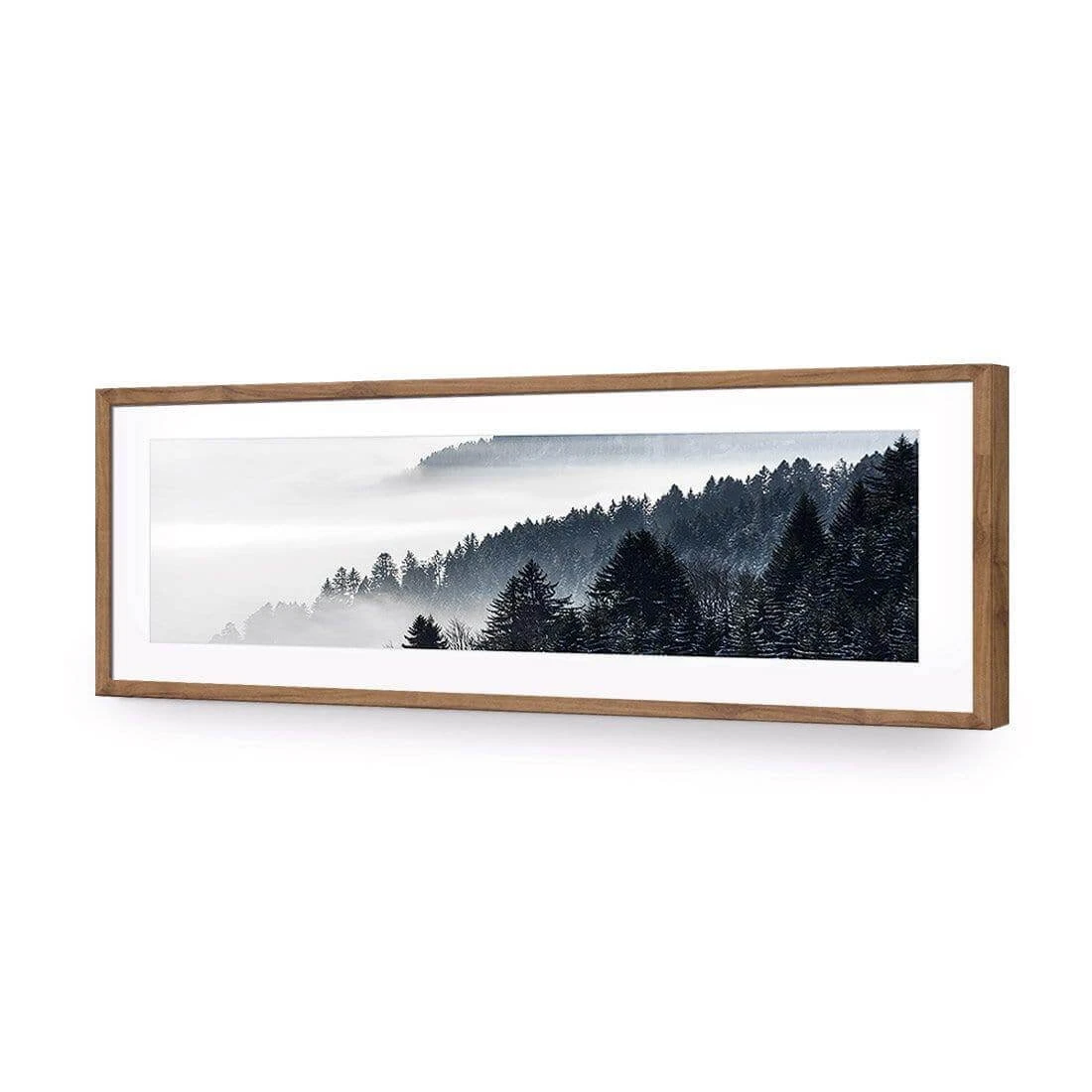 Alpine Conifer Mist (Long) Alpine Conifer Mist (Long) -WALL ART DESGIN SALE alpine conifer mist long acrylic glass with border natural frame 90x30cm 201927
