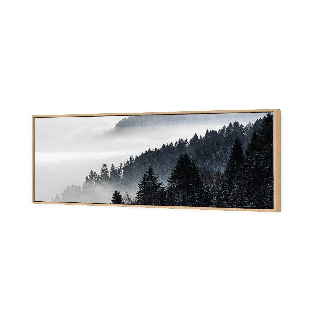 Alpine Conifer Mist (Long) Alpine Conifer Mist (Long) -WALL ART DESGIN SALE alpine conifer mist long canvas oak floating frame 60x20cm 605684