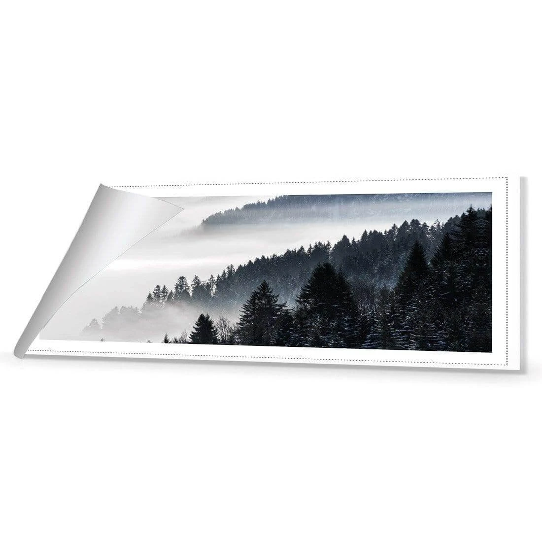 Alpine Conifer Mist (Long) Alpine Conifer Mist (Long) -WALL ART DESGIN SALE alpine conifer mist long canvas rolled canvas 60x20cm 447545