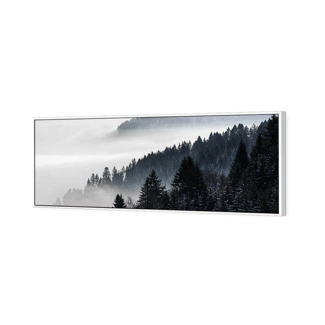 Alpine Conifer Mist (Long) Alpine Conifer Mist (Long) -WALL ART DESGIN SALE alpine conifer mist long canvas white floating frame 60x20cm 287330