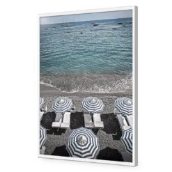 Amalfi Umbrellas -WALL ART DESGIN SALE amalfi umbrellas acrylic glass no border white frame 45x30cm 412187