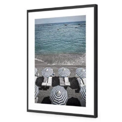 Amalfi Umbrellas -WALL ART DESGIN SALE amalfi umbrellas acrylic glass with border black frame 45x30cm 278141