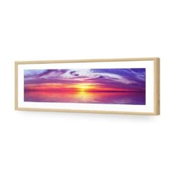 Amazing Sky (long) 12 Amazing Sky (long) -WALL ART DESGIN SALE amazing sky long acrylic glass with border oak frame 90x30cm 905812
