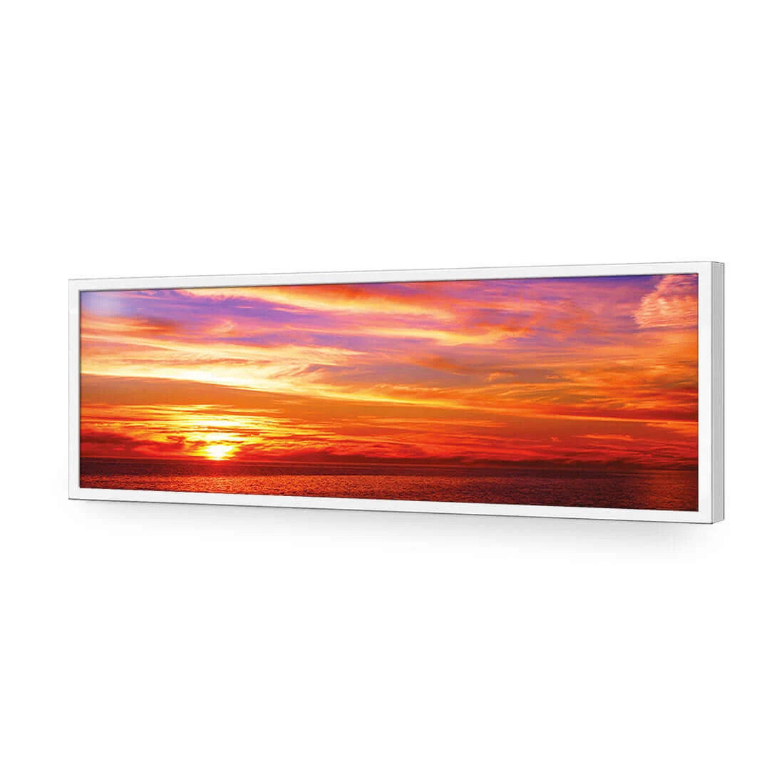 Amazing Sunset (long) Amazing Sunset (long) -WALL ART DESGIN SALE amazing sunset long acrylic glass no border white frame 90x30cm 754948