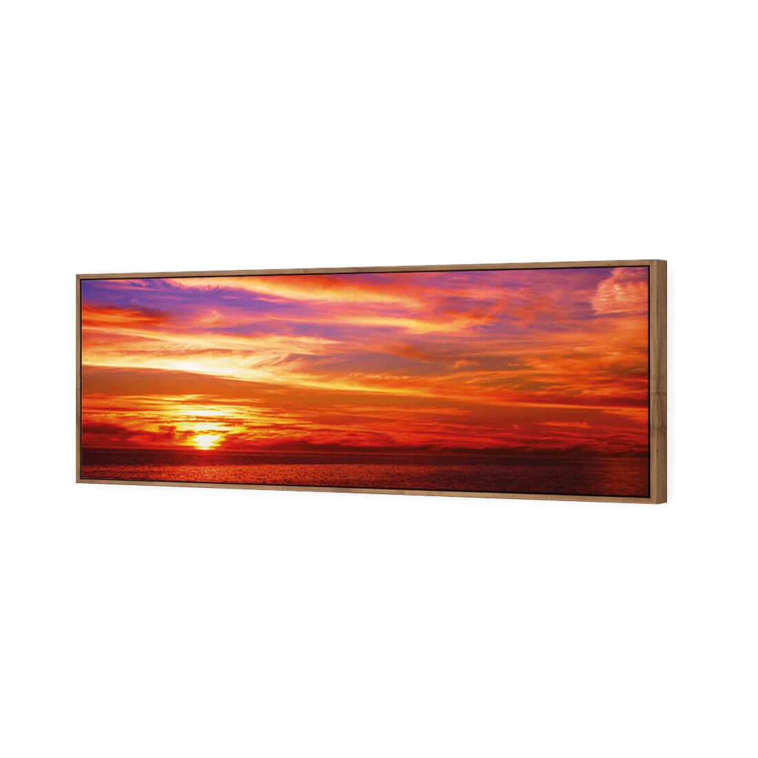 Amazing Sunset (long) Amazing Sunset (long) -WALL ART DESGIN SALE amazing sunset long canvas natural floating frame 60x20cm 428416