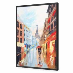 Amour En Pluie Acrylic Print Art -WALL ART DESGIN SALE amour en pluie acrylic glass art without border black frame 45x30cm 544669