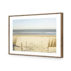 An Empty Beach -WALL ART DESGIN SALE an empty beach acrylic glass with border natural frame 45x30cm 570643
