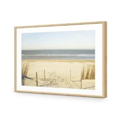 An Empty Beach -WALL ART DESGIN SALE an empty beach acrylic glass with border oak frame 45x30cm 917411