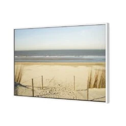 An Empty Beach -WALL ART DESGIN SALE an empty beach canvas white floating frame 45x30cm 605927