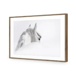 Andalusian Horse In The Mist Acrylic Print Art 6 Andalusian Horse In The Mist Acrylic Print Art -WALL ART DESGIN SALE andalusian horse in the mist acrylic glass art with border natural frame 45x30cm 629649