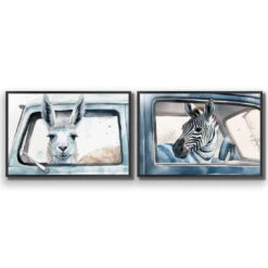 Animal Road Trip Perfect Pair 17 Animal Road Trip Perfect Pair -WALL ART DESGIN SALE animal road trip perfect pair acrylic glass no border black frame 45x30cm 430971