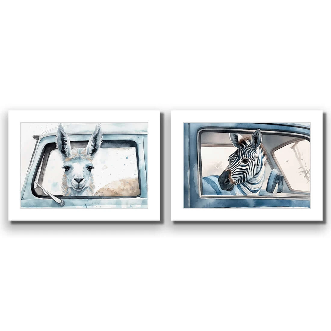 Animal Road Trip Perfect Pair Animal Road Trip Perfect Pair -WALL ART DESGIN SALE animal road trip perfect pair acrylic glass with border no frame 45x30cm 100703