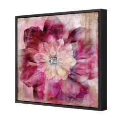 Antique Dream Bloom -WALL ART DESGIN SALE antique dream bloom canvas black floating frame 37x37cm 856624
