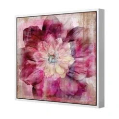 Antique Dream Bloom -WALL ART DESGIN SALE antique dream bloom canvas white floating frame 37x37cm 963880