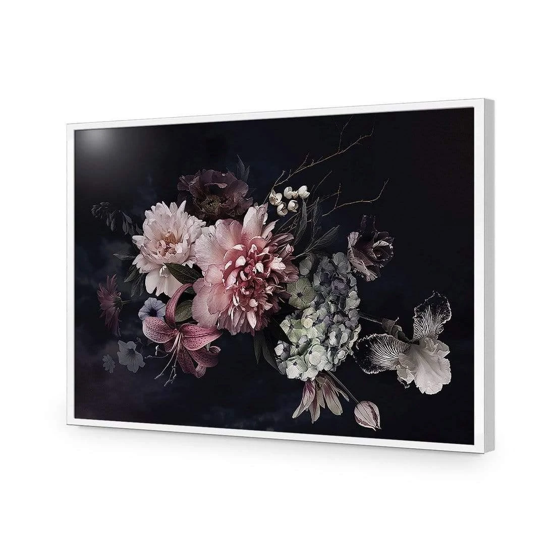 Antique Floral Assemblage II Antique Floral Assemblage II -WALL ART DESGIN SALE antique floral assemblage ii acrylic glass no border white frame 45x30cm 219358