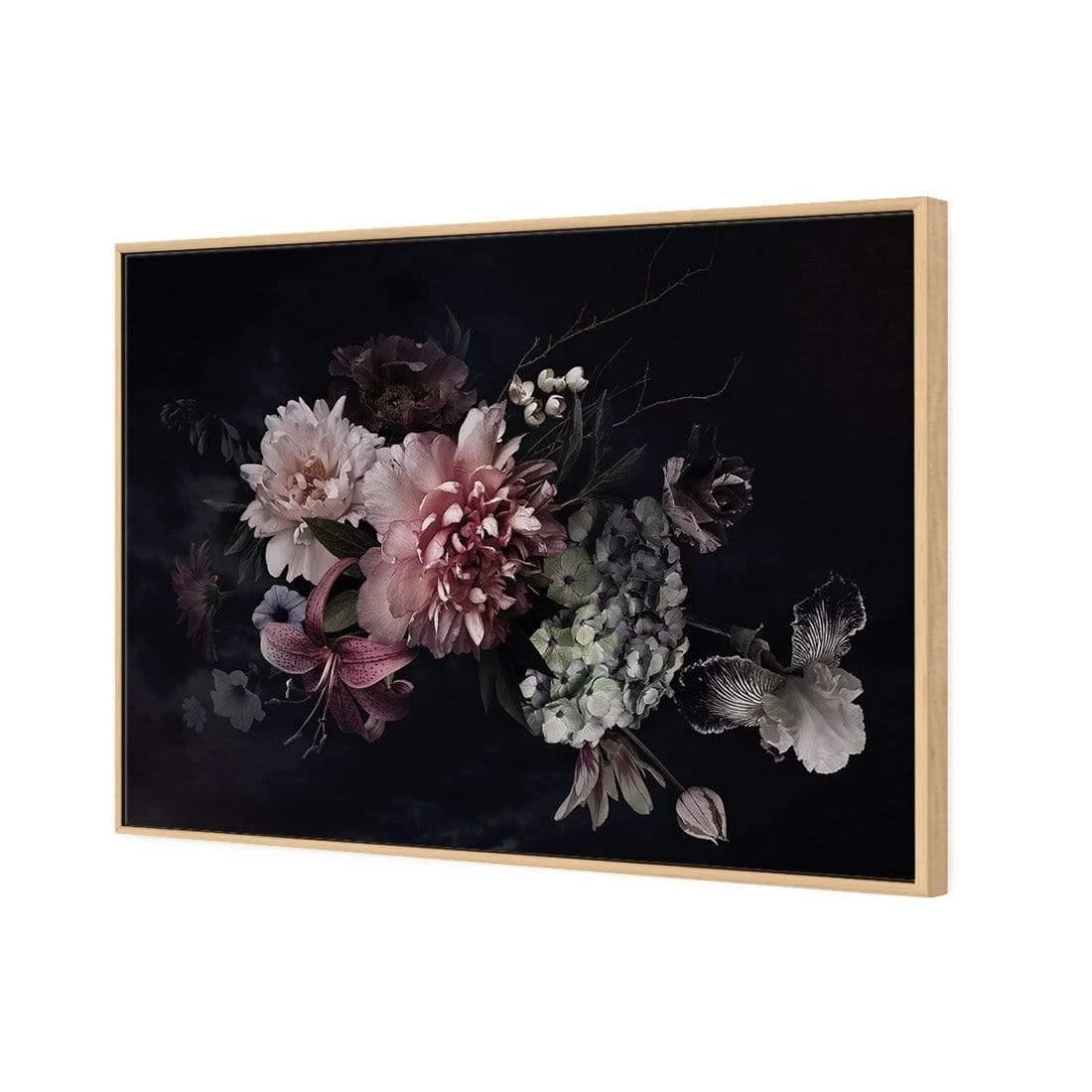 Antique Floral Assemblage II Antique Floral Assemblage II -WALL ART DESGIN SALE antique floral assemblage ii canvas oak frame 45x30cm 546602