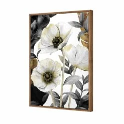 Antique Florals Canvas Art -WALL ART DESGIN SALE antique florals canvas art 45x30cm natural frame 722983