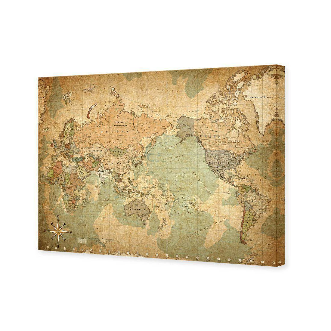 Antique World Map Canvas Art Antique World Map Canvas Art -WALL ART DESGIN SALE antique world map canvas art 118x80cm no frame 961870