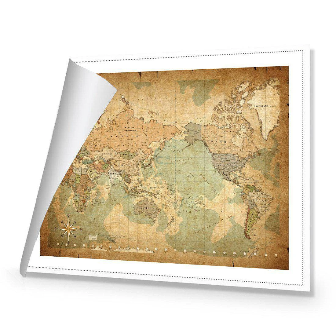 Antique World Map Canvas Art Antique World Map Canvas Art -WALL ART DESGIN SALE antique world map canvas art 118x80cm rolled canvas 704633