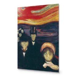 Anxiety By Edvard Munch -WALL ART DESGIN SALE anxiety by edvard munch acrylic glass no border no frame 45x30cm 461419
