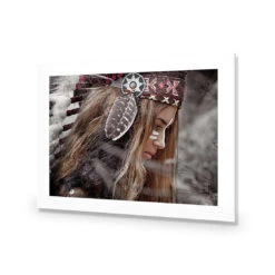 Apache Girl 2 -WALL ART DESGIN SALE apache girl 2 acrylic glass with border no frame 45x30cm 468722