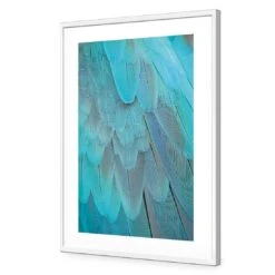 Aqua Flitters 11 Aqua Flitters -WALL ART DESGIN SALE aqua flitters acrylic glass with border white frame 45x30cm 357168