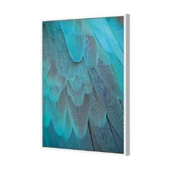 Aqua Flitters 5 Aqua Flitters -WALL ART DESGIN SALE aqua flitters canvas white floating frame 45x30cm 325056
