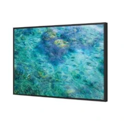 Aqua School -WALL ART DESGIN SALE aqua school canvas black floating frame 45x30cm 597420