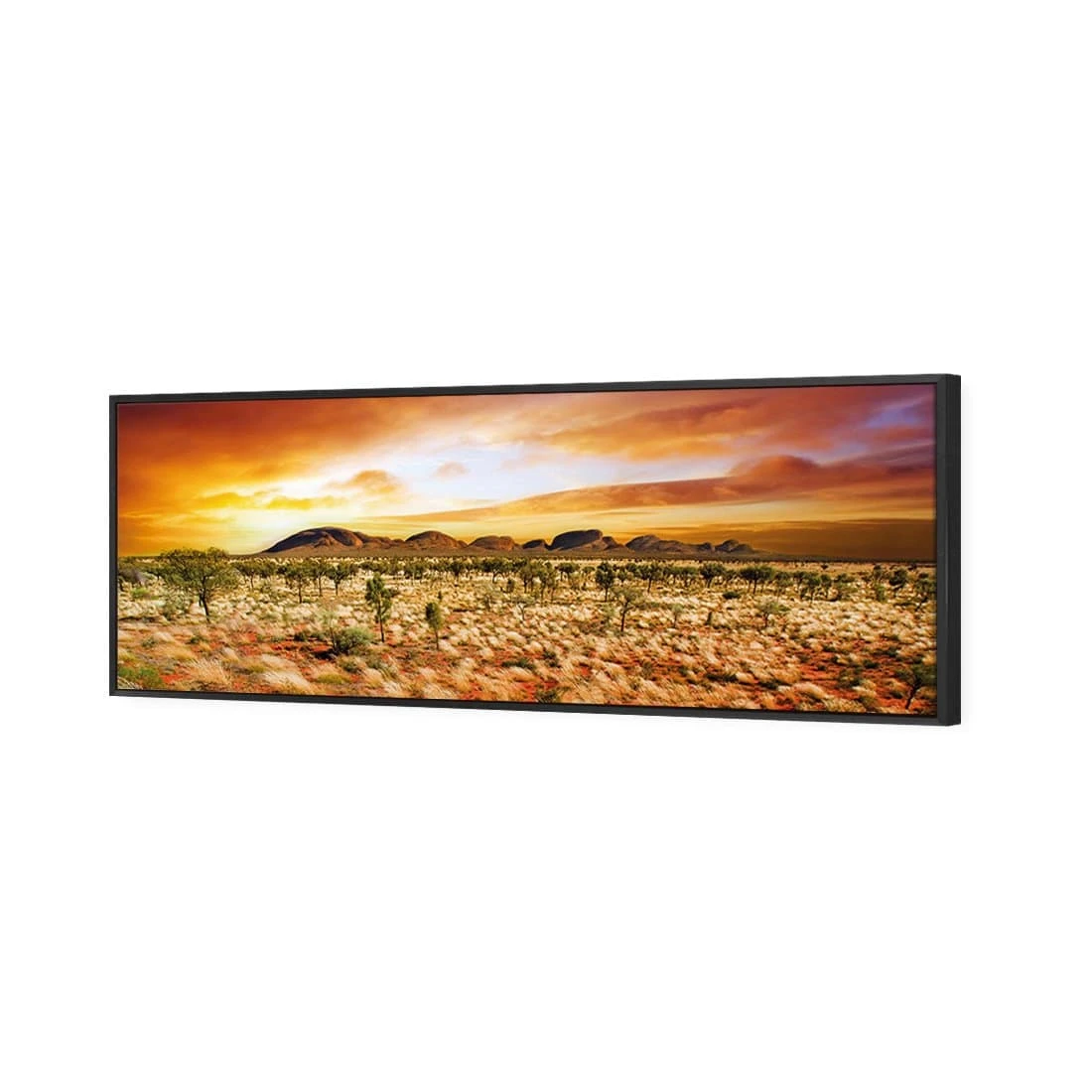Australian Outback Sunset Canvas Art Australian Outback Sunset Canvas Art -WALL ART DESGIN SALE australian outback sunset canvas art 60x20cm black frame 112328