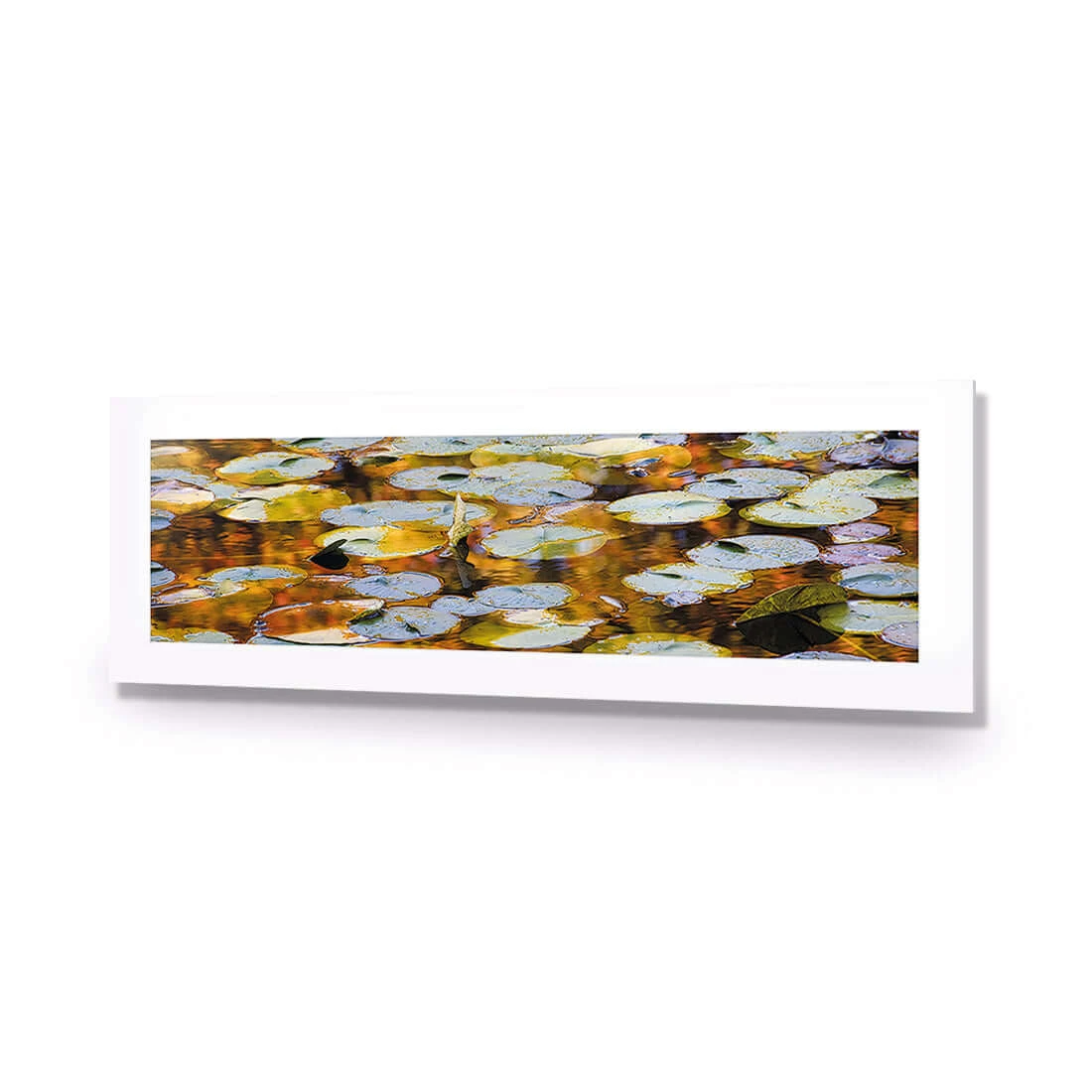 Autumn Lilypads (Long) Autumn Lilypads (Long) -WALL ART DESGIN SALE autumn lilypads long acrylic glass with border no frame 90x30cm 655753