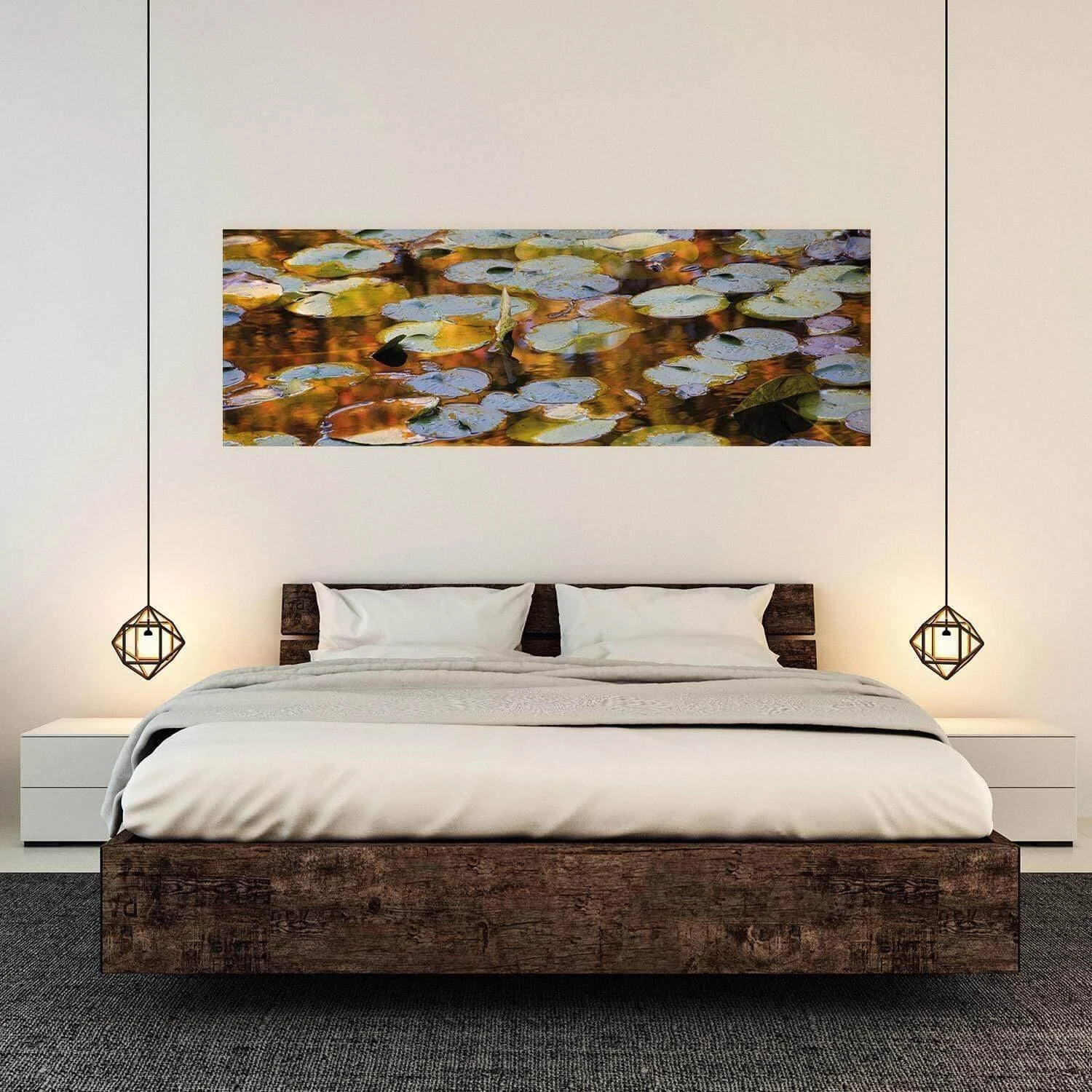 Autumn Lilypads (Long) Autumn Lilypads (Long) -WALL ART DESGIN SALE autumn lilypads long canvas stretched canvas 60x20cm 787110