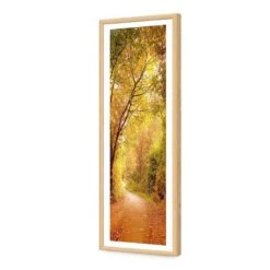 Autumn Pathway (Long) 12 Autumn Pathway (Long) -WALL ART DESGIN SALE autumn pathway long acrylic glass with border oak frame 90x30cm 315654