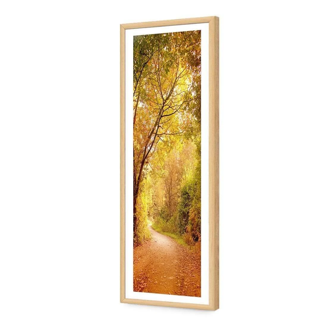 Autumn Pathway (Long) Autumn Pathway (Long) -WALL ART DESGIN SALE autumn pathway long acrylic glass with border oak frame 90x30cm 315654