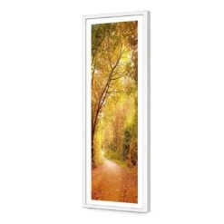 Autumn Pathway (Long) 11 Autumn Pathway (Long) -WALL ART DESGIN SALE autumn pathway long acrylic glass with border white frame 90x30cm 559116