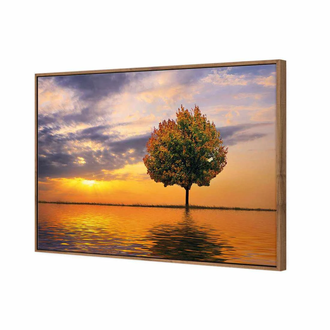 Autumn Reflection Canvas Art Autumn Reflection Canvas Art -WALL ART DESGIN SALE autumn reflection canvas art 45x30cm natural frame 487624