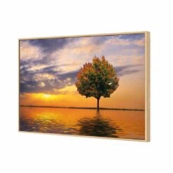 Autumn Reflection Canvas Art 7 Autumn Reflection Canvas Art -WALL ART DESGIN SALE autumn reflection canvas art 45x30cm oak frame 965065