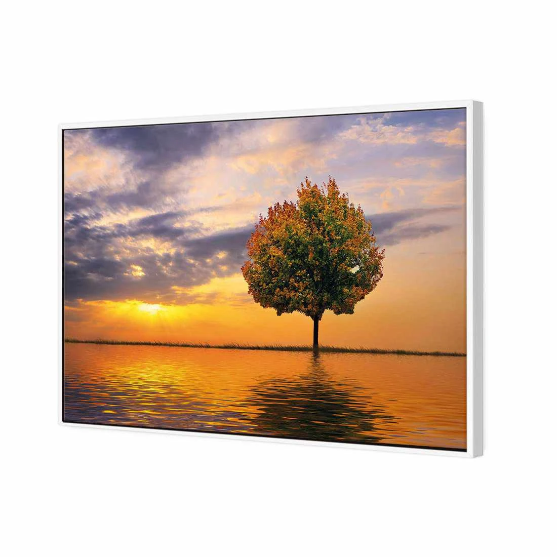 Autumn Reflection Canvas Art Autumn Reflection Canvas Art -WALL ART DESGIN SALE autumn reflection canvas art 45x30cm white frame 133525