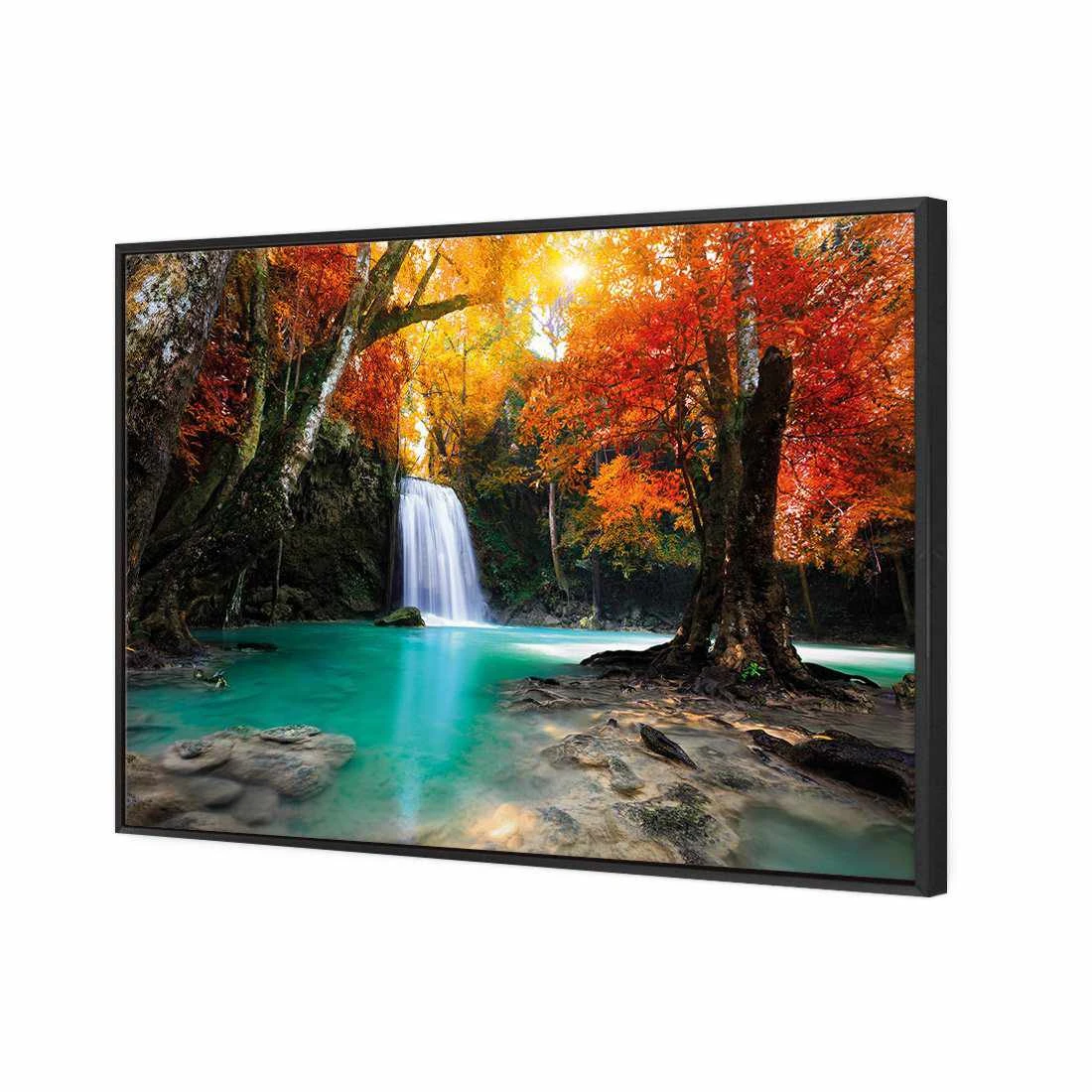Autumn Waterfall Magic Canvas Art Autumn Waterfall Magic Canvas Art -WALL ART DESGIN SALE autumn waterfall magic canvas art 45x30cm black frame 410964