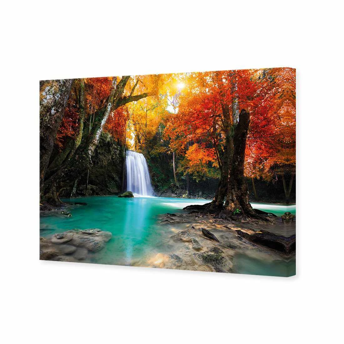 Autumn Waterfall Magic Canvas Art Autumn Waterfall Magic Canvas Art -WALL ART DESGIN SALE autumn waterfall magic canvas art 45x30cm no frame 178534