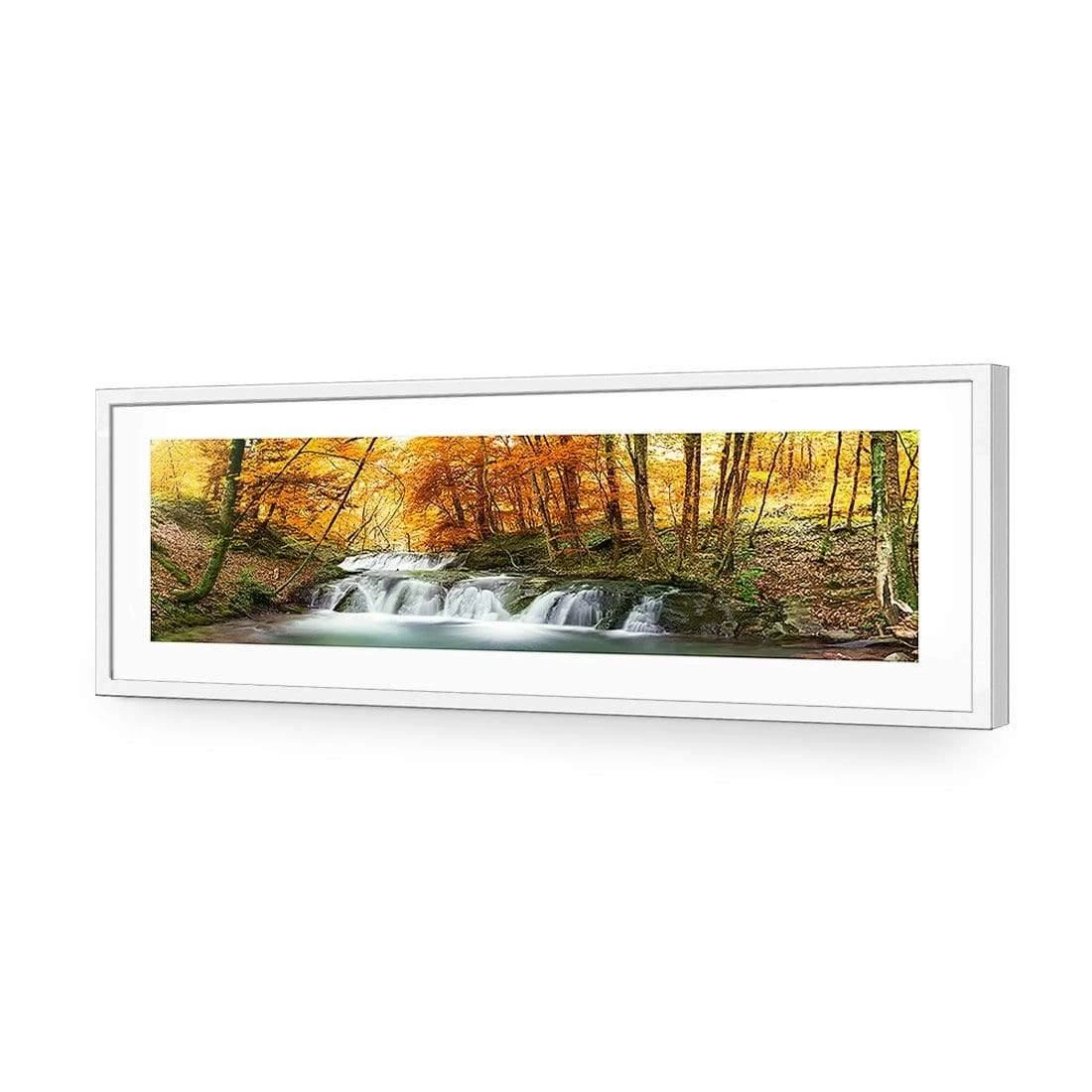 Autumn Waterfalls (long) Autumn Waterfalls (long) -WALL ART DESGIN SALE autumn waterfalls long acrylic glass with border white frame 90x30cm 383501