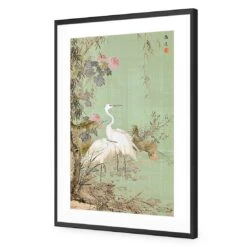 Avian Chinoiserie 2 -WALL ART DESGIN SALE avian chinoiserie 2 acrylic glass with border black frame 45x30cm 165205
