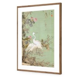 Avian Chinoiserie 2 -WALL ART DESGIN SALE avian chinoiserie 2 acrylic glass with border natural frame 45x30cm 397484