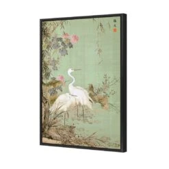 Avian Chinoiserie 2 -WALL ART DESGIN SALE avian chinoiserie 2 canvas black frame 45x30cm 895882