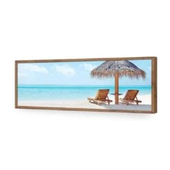 Balinese Umbrella (Long) -WALL ART DESGIN SALE balinese umbrella long acrylic glass no border natural frame 90x30cm 377147