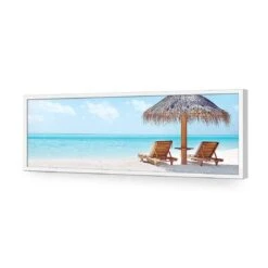 Balinese Umbrella (Long) -WALL ART DESGIN SALE balinese umbrella long acrylic glass no border white frame 90x30cm 270870