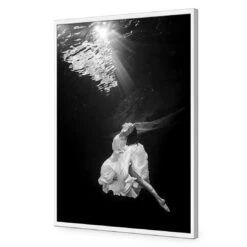 Ballet Submersed II -WALL ART DESGIN SALE ballet submersed ii acrylic glass no border white frame 45x30cm 799679